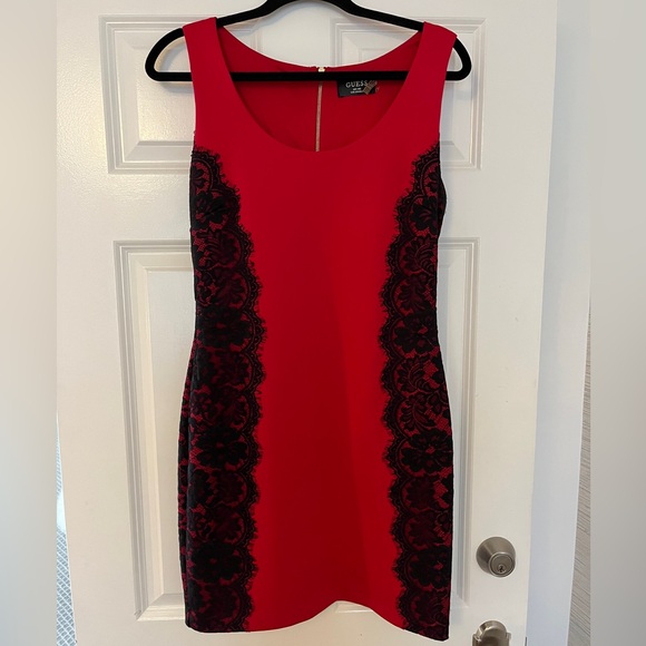 Guess Dresses & Skirts - Guess Red Bodycon Dress 8